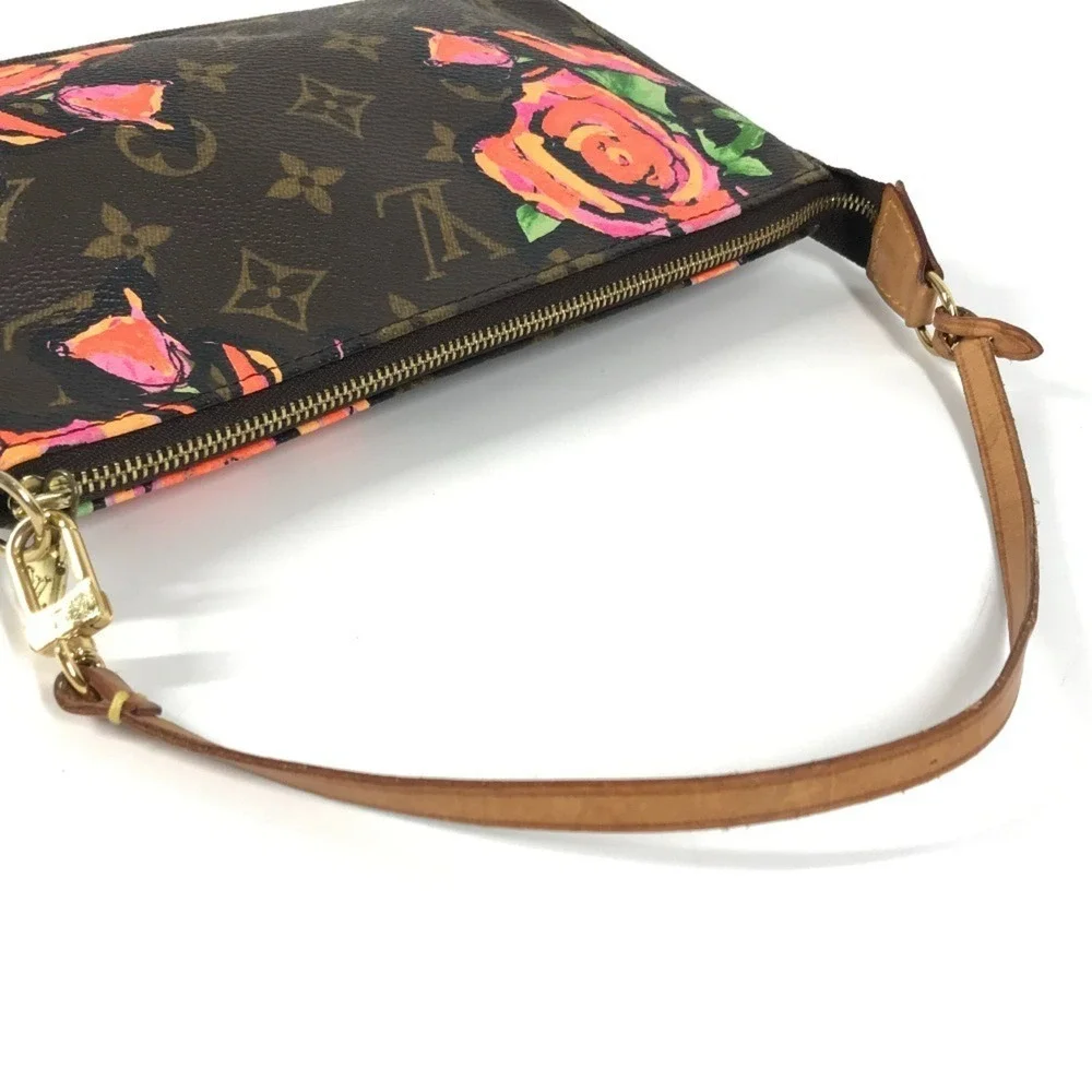 LOUIS VUITTON Brown Monogram Canvas Pochette Shoulder Bag